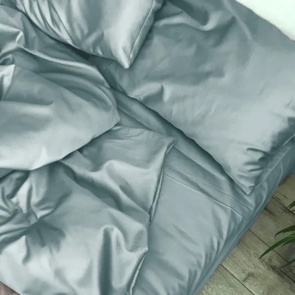 Фото - Комплект постільної білизни дитячий MirSon Satin Light Pro 10-015 Sea wave 110х140 (2200010176063)